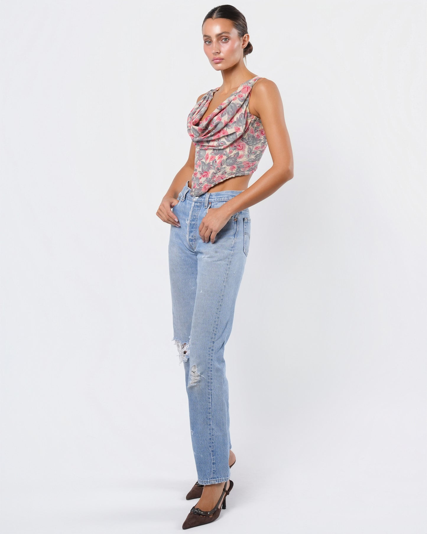 1988 Runway Floral Corset