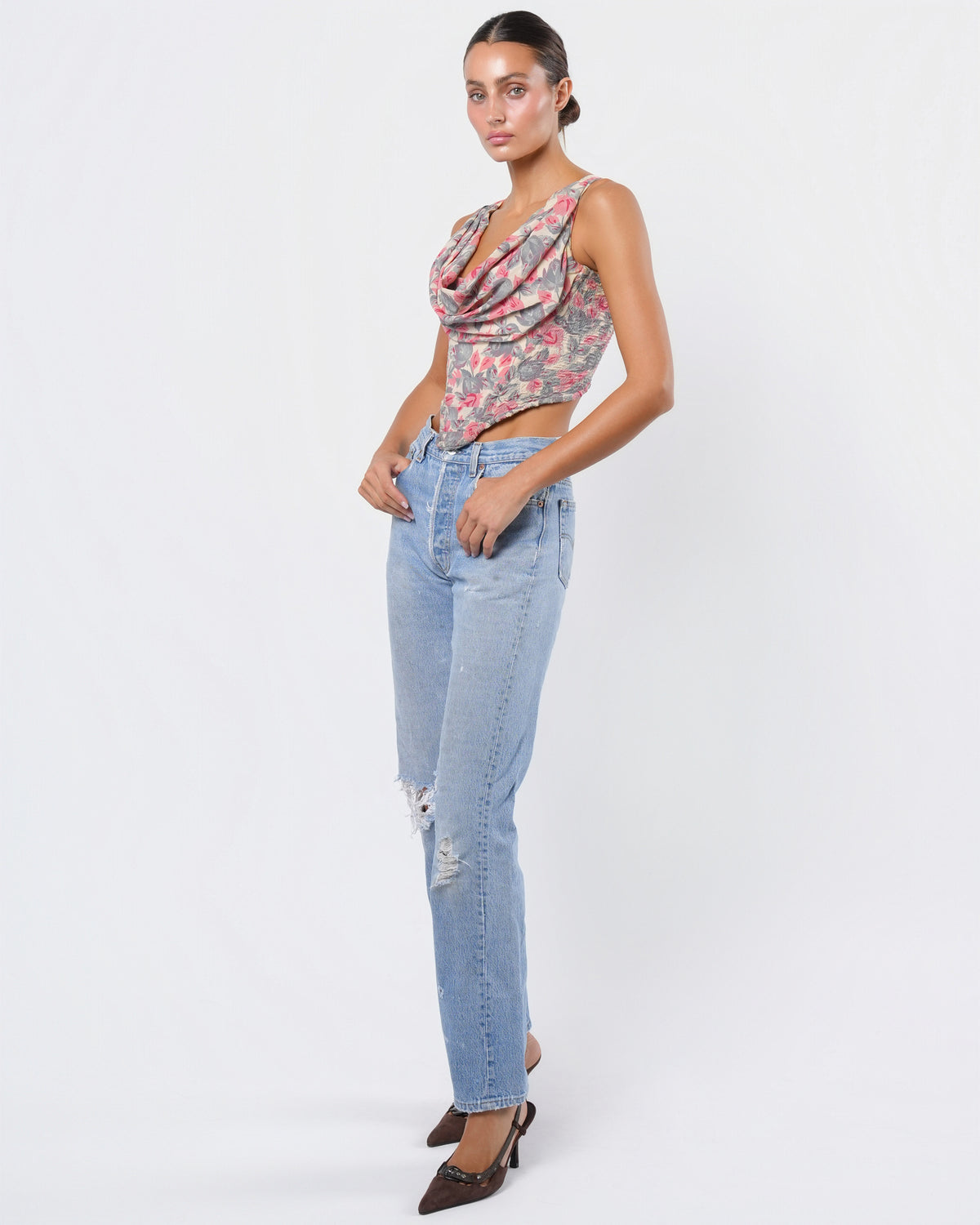 1988 Runway Floral Corset