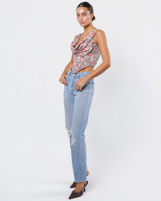 1988 Runway Floral Corset