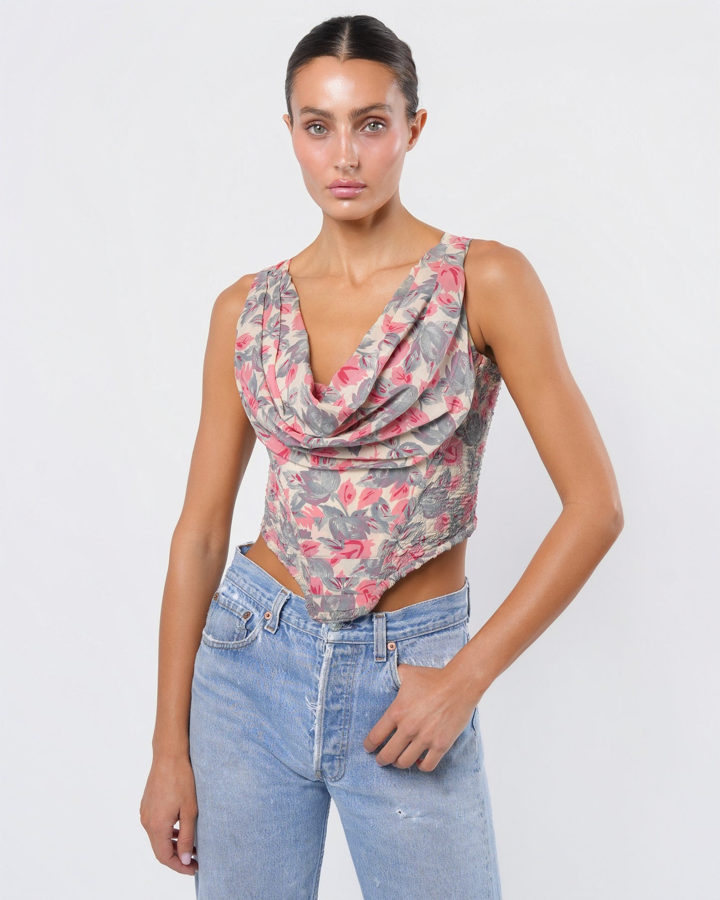 1988 Runway Floral Corset