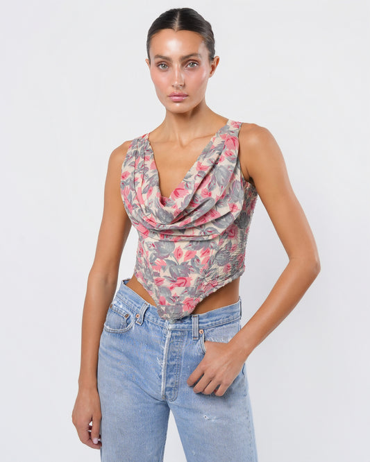 1988 Runway Floral Corset