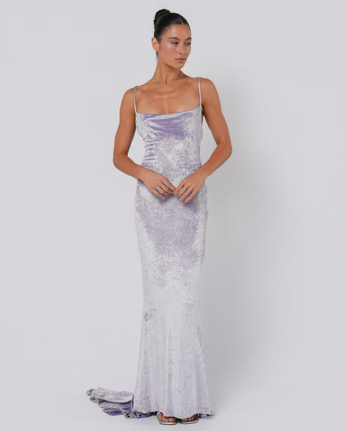 Iridescent Velvet Gown