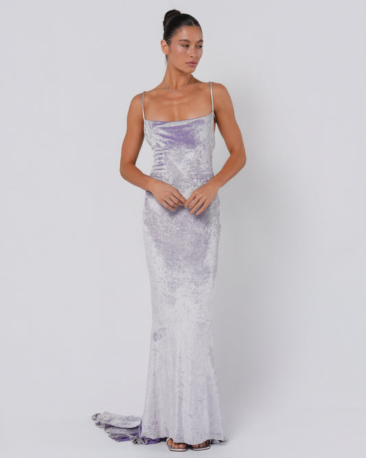 Iridescent Velvet Gown