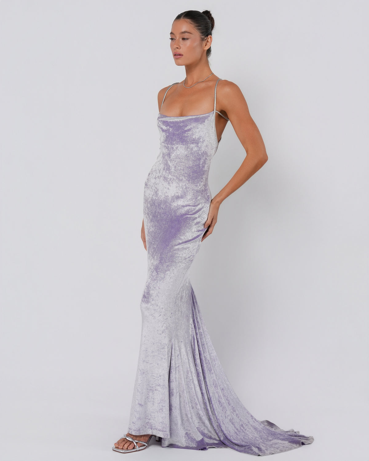 Iridescent Velvet Gown
