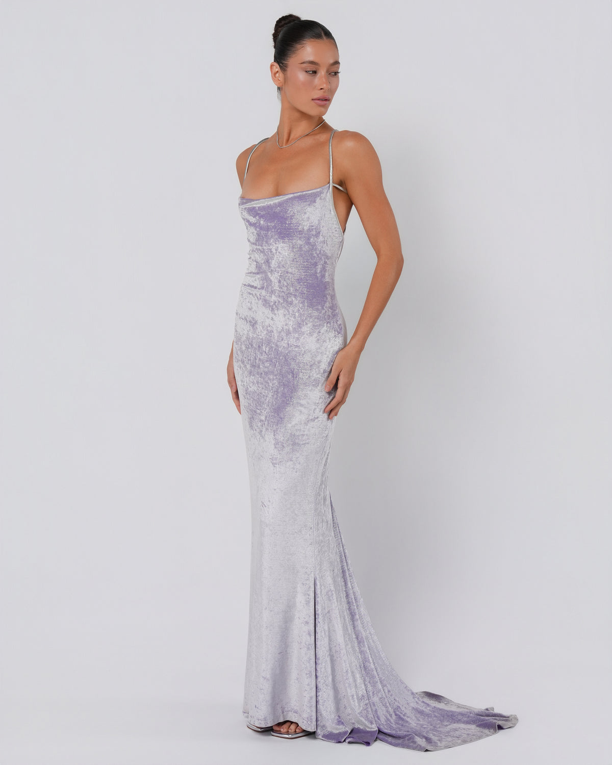 Iridescent Velvet Gown