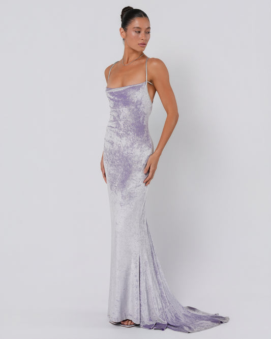 Iridescent Velvet Gown