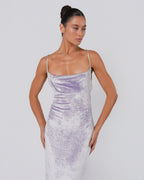 Iridescent Velvet Gown