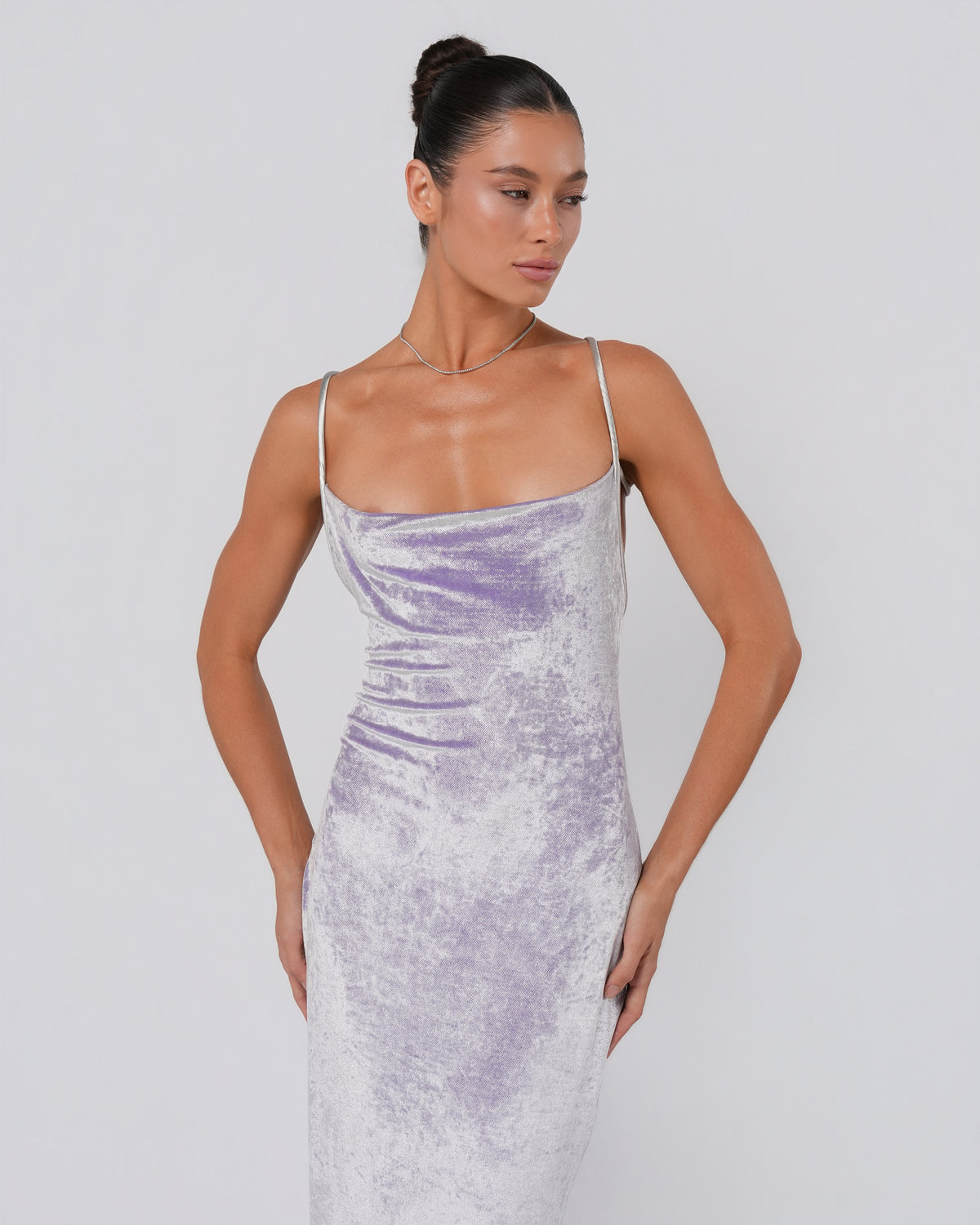 Iridescent Velvet Gown