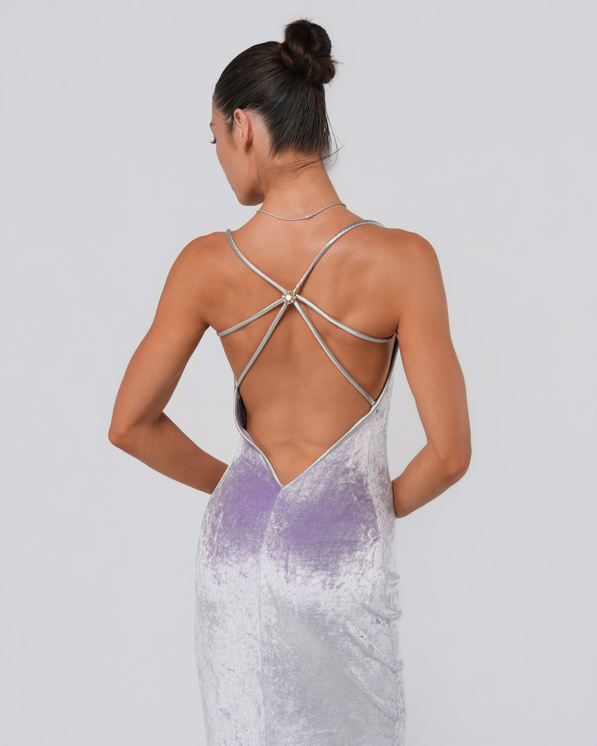 Iridescent Velvet Gown