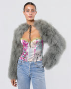 FW 2000 Runway Feather Bolero