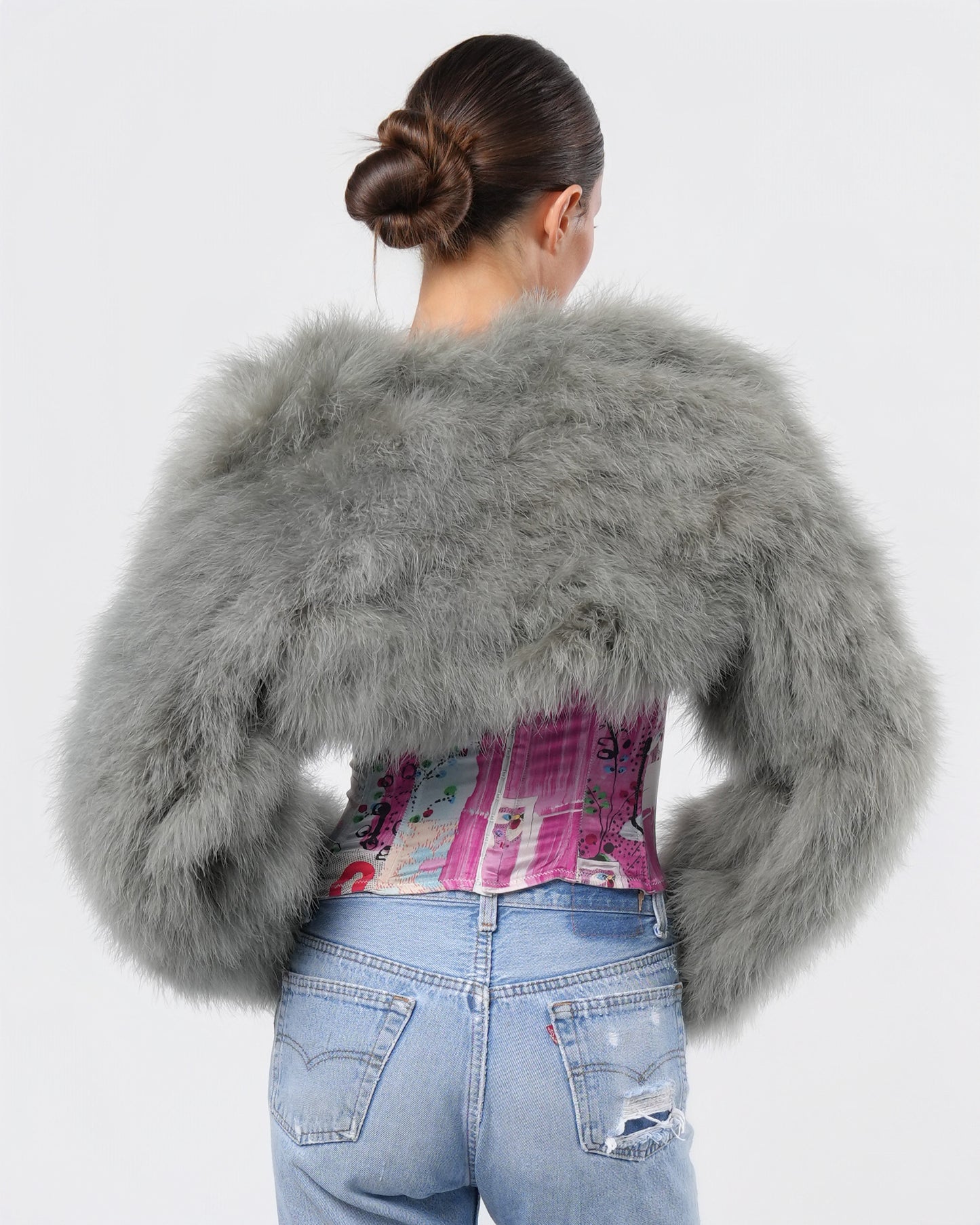 FW 2000 Runway Feather Bolero