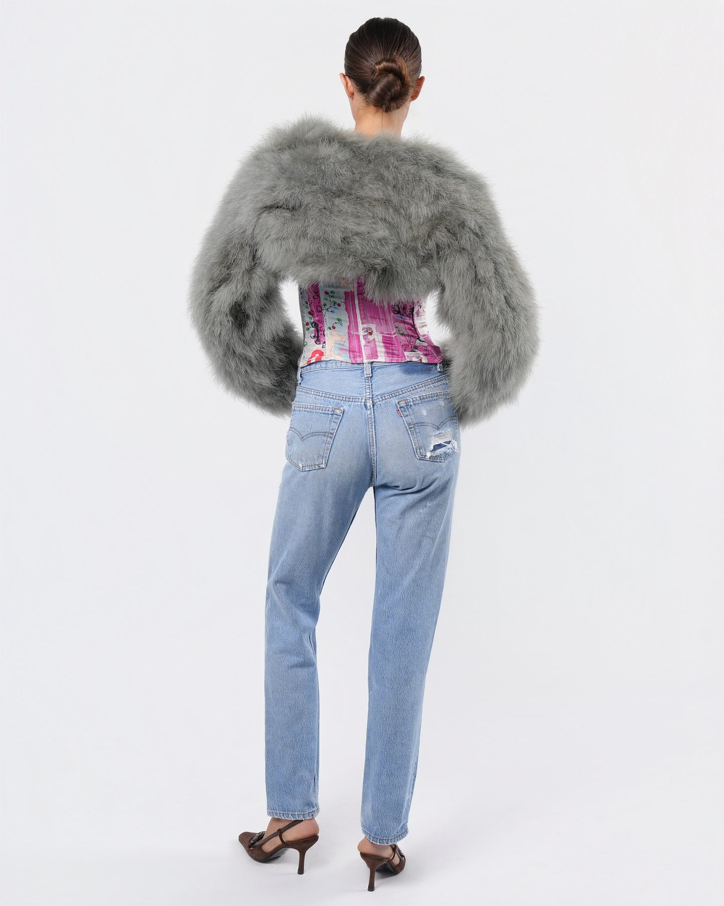 FW 2000 Runway Feather Bolero