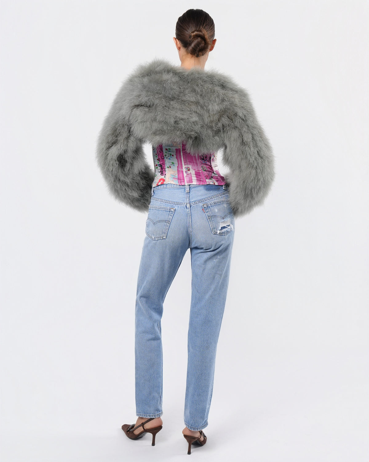 FW 2000 Runway Feather Bolero