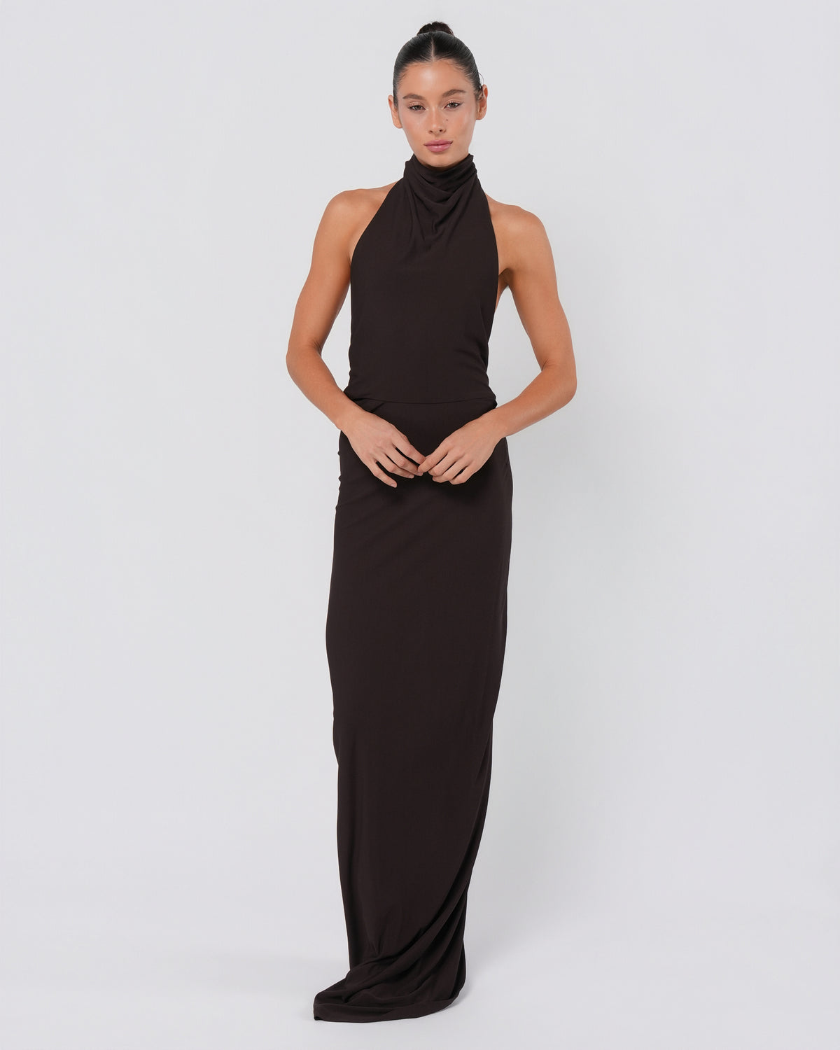 FW 2007 High Neck Backless Gown