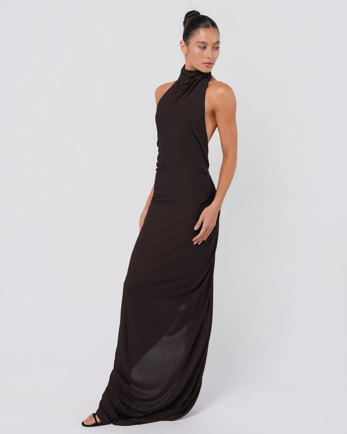 FW 2007 High Neck Backless Gown
