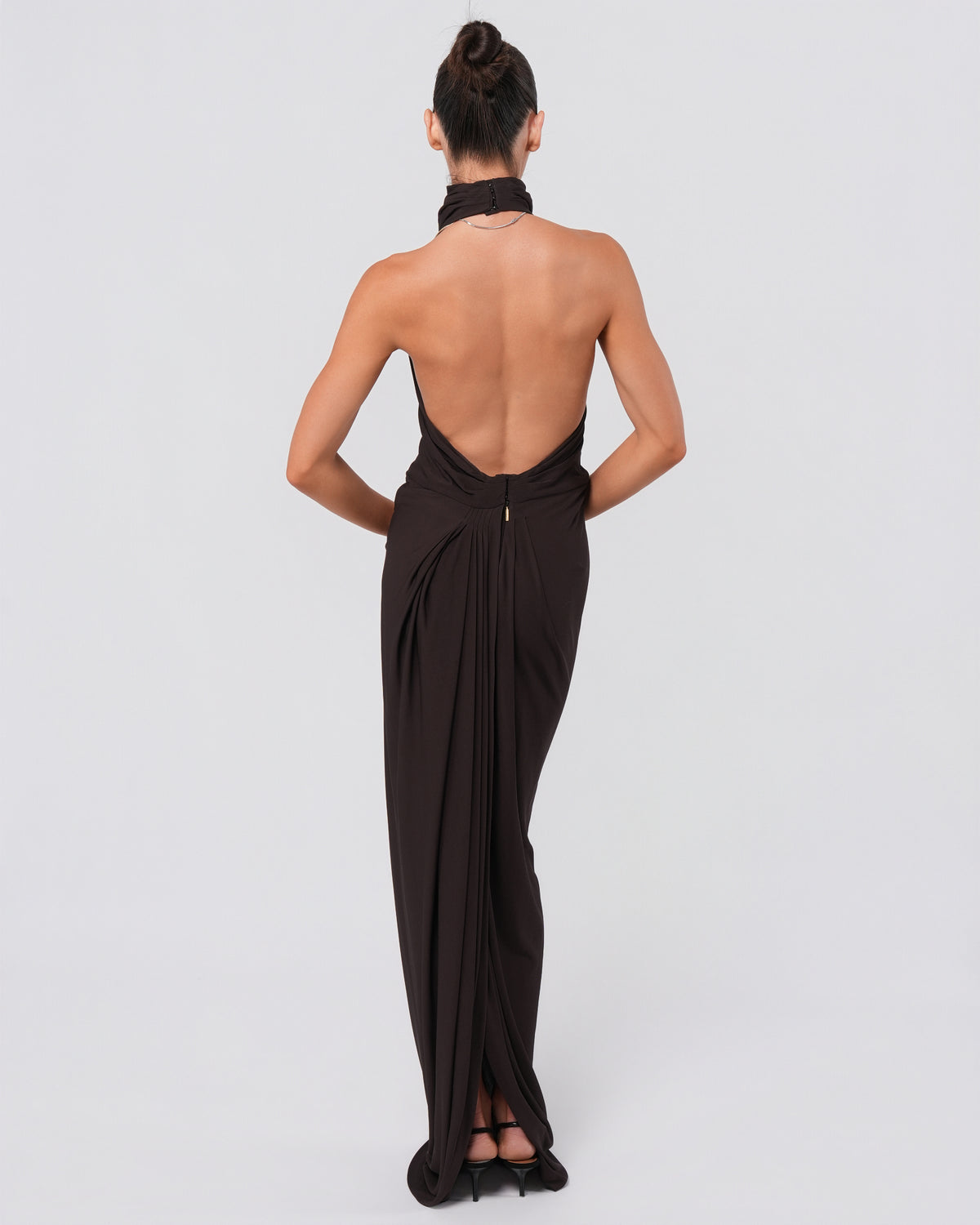 FW 2007 High Neck Backless Gown