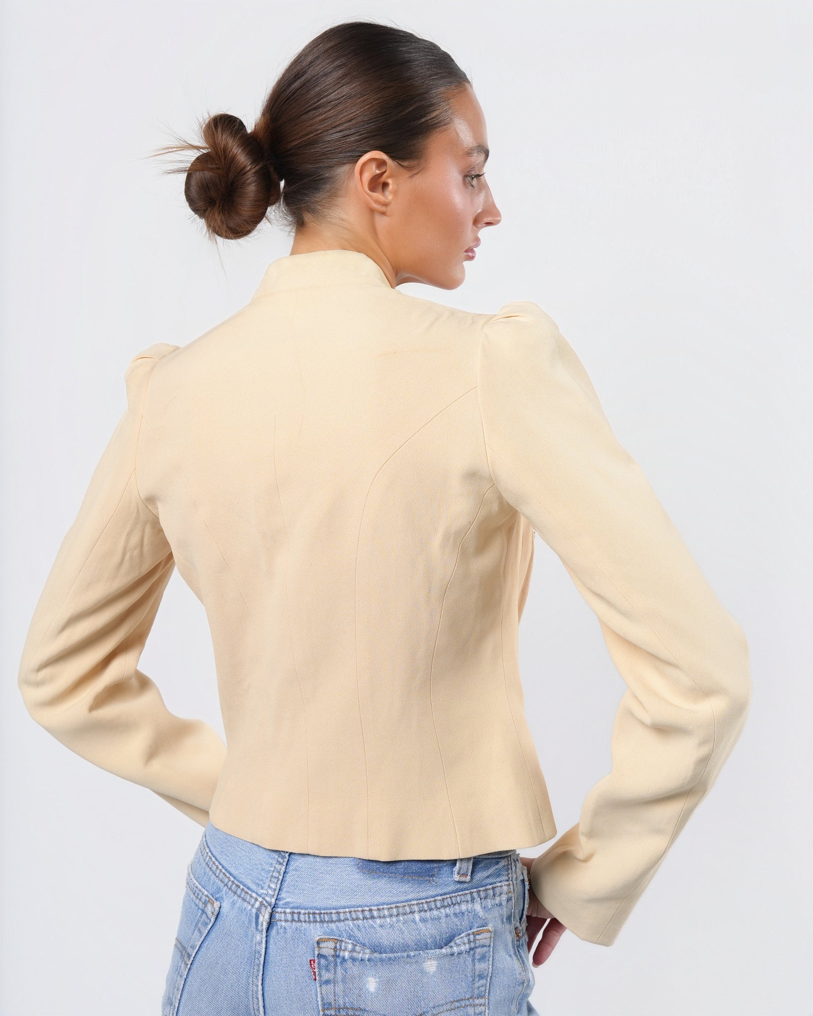 FW 2004 Jacket With Built In Ruffle Corset – Justin Reed