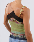 SS 2001 Mesh Top with Floral Detail