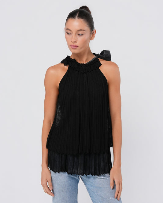 Neck-Tied Bow Top