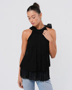 Neck-Tied Bow Top