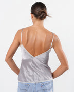 Silk Embroidered Tank Top