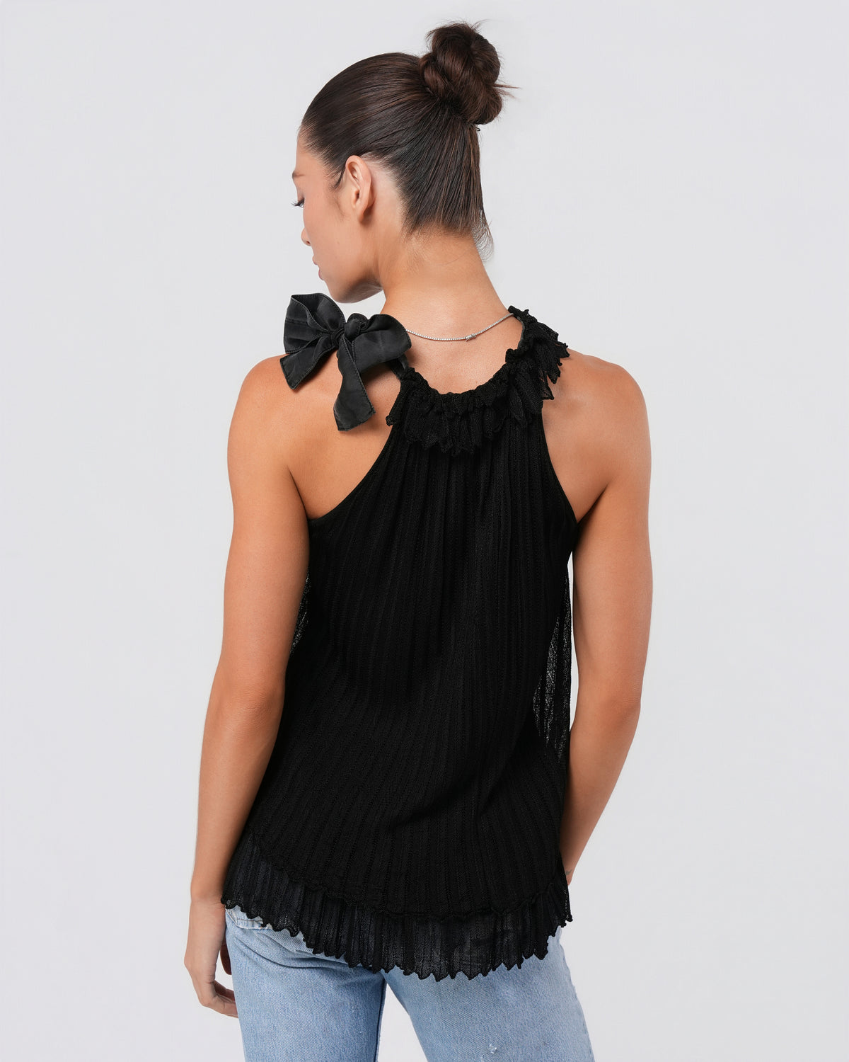 Neck-Tied Bow Top