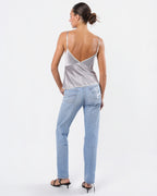 Silk Embroidered Tank Top