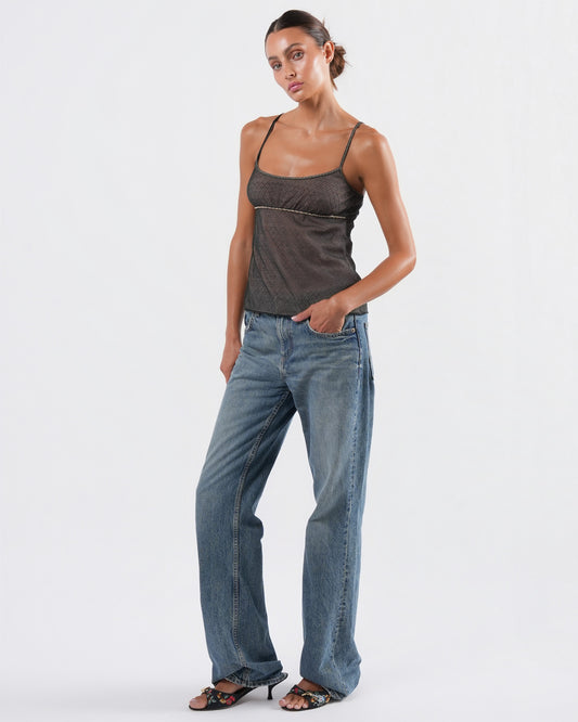 SS 2004 Lace and Mesh Top