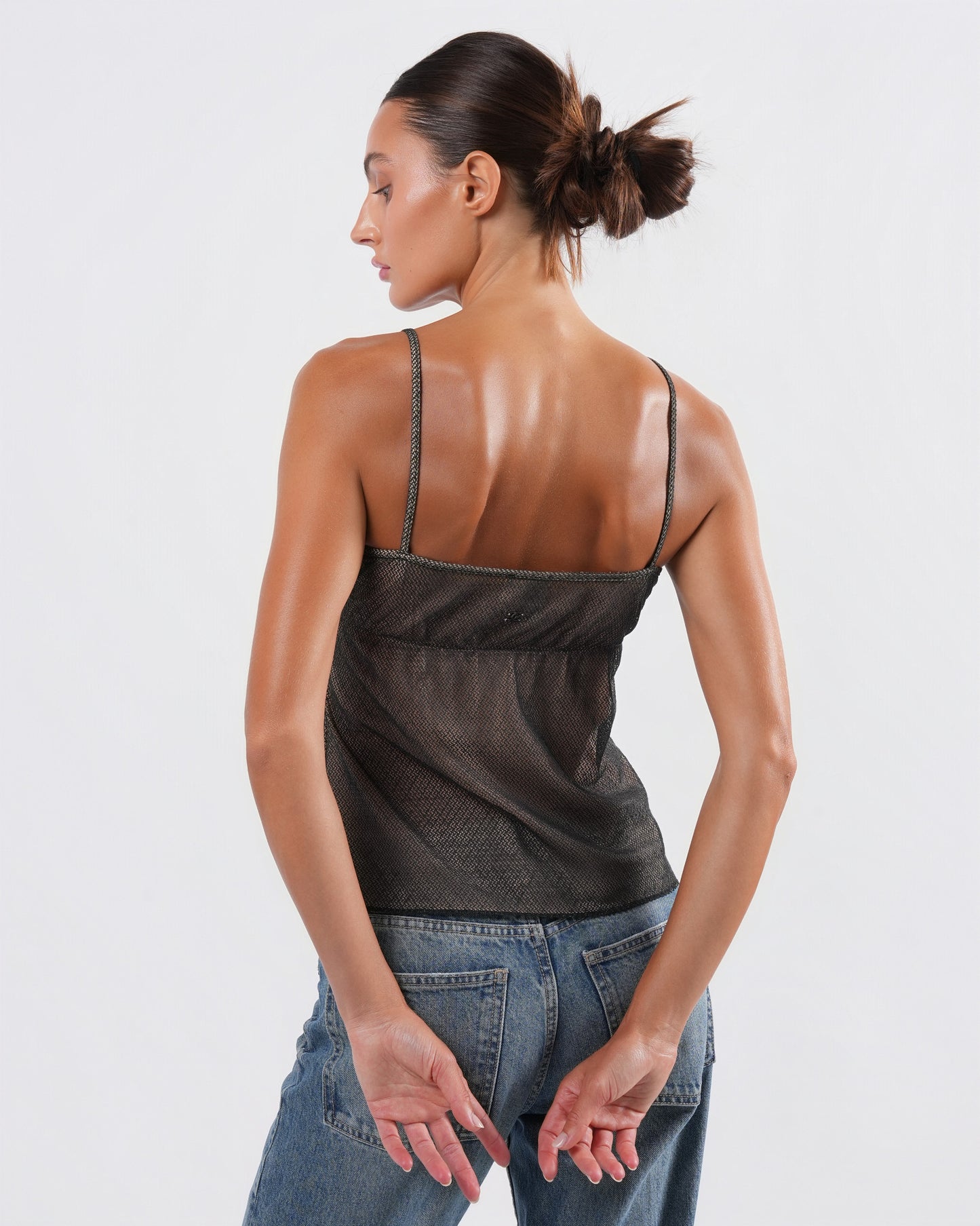 SS 2004 Lace and Mesh Top