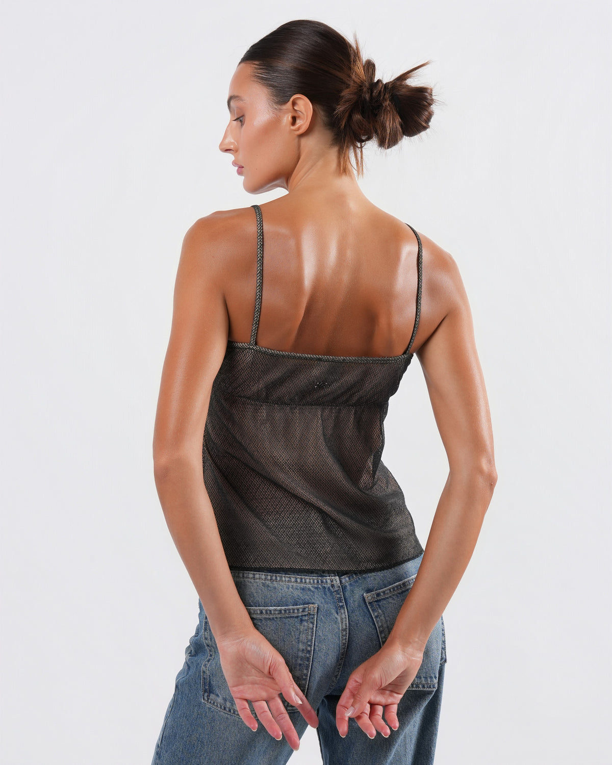SS 2004 Lace and Mesh Top
