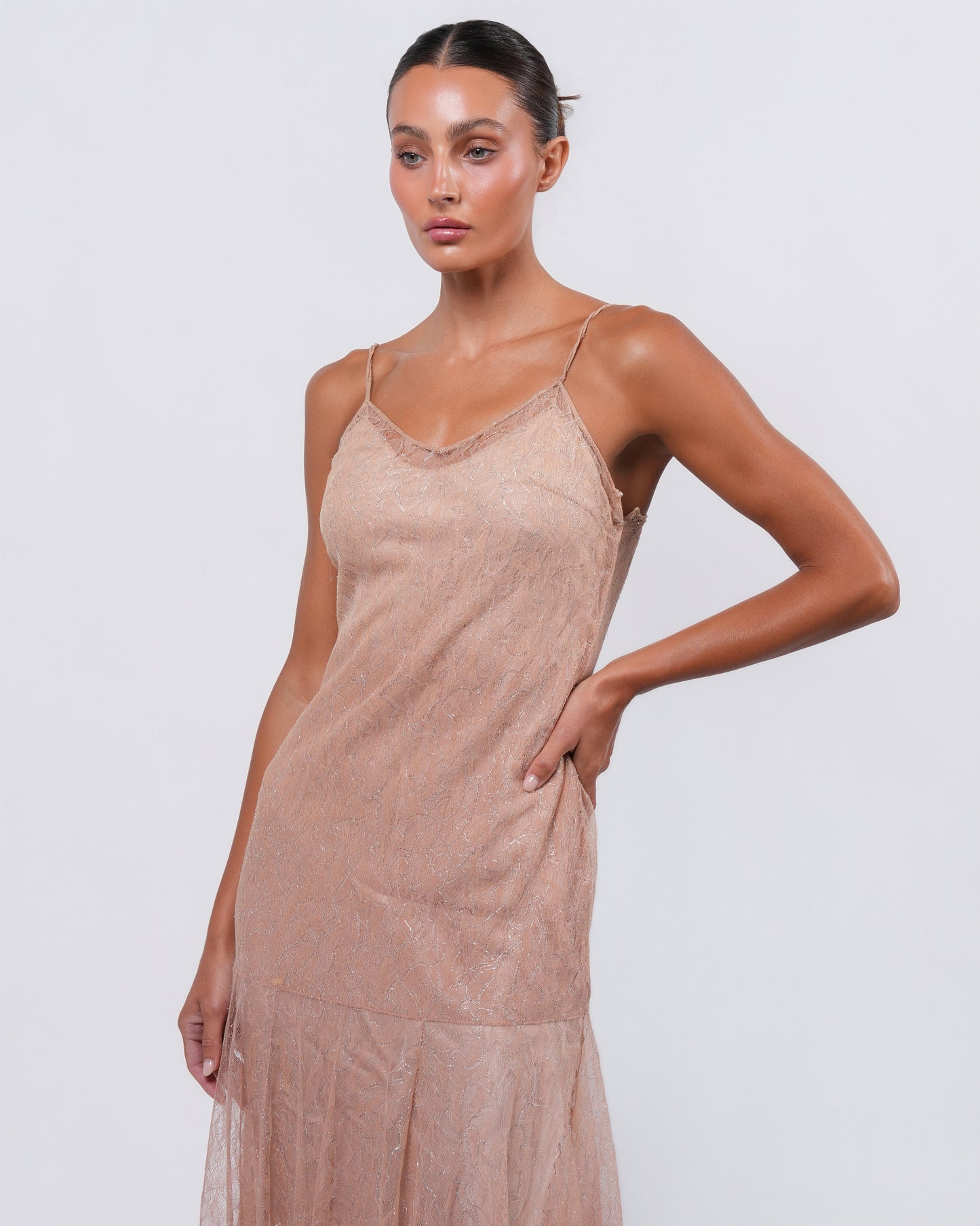 FW 2000 Ombre Lace Dress