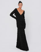 SS 2003 Silk Ruched Backless Gown