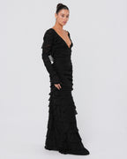 SS 2003 Silk Ruched Backless Gown