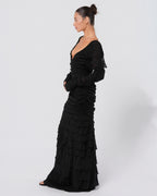 SS 2003 Silk Ruched Backless Gown