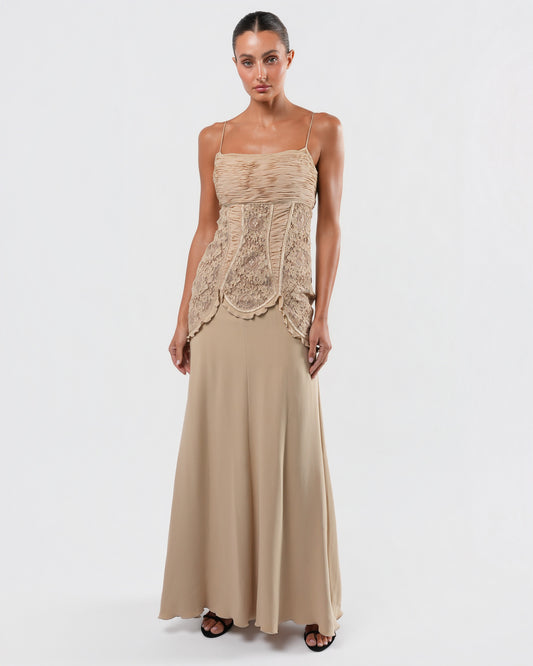 SS 2002 Silk And Lace Runway Gown