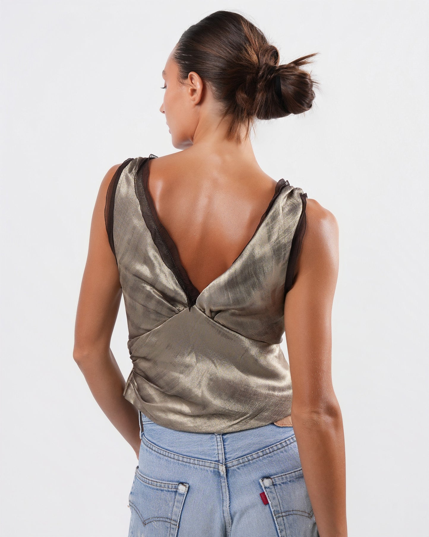 Gold Wrap Tank Top