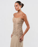 SS 2002 Silk And Lace Runway Gown