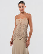 SS 2002 Silk And Lace Runway Gown
