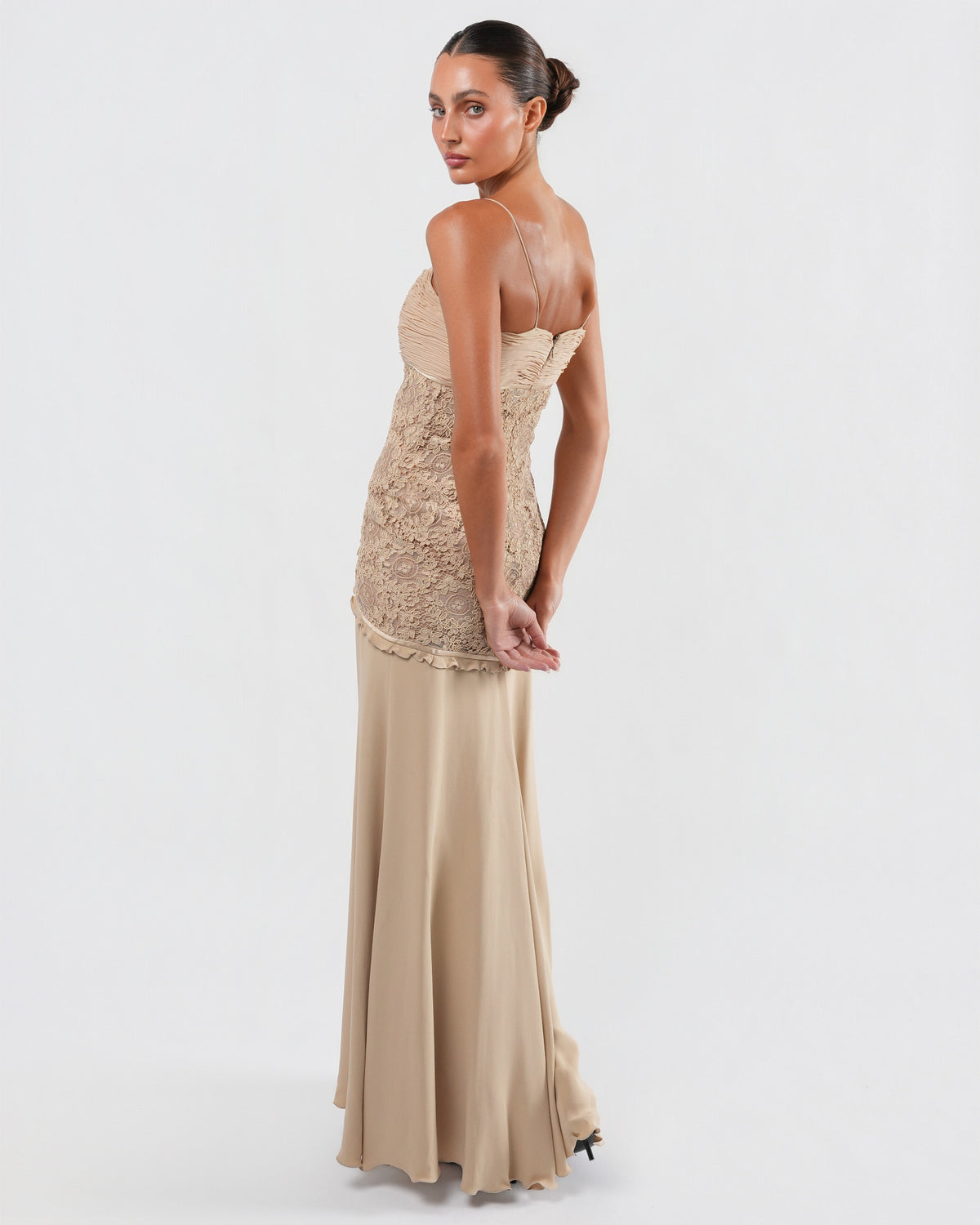 SS 2002 Silk And Lace Runway Gown