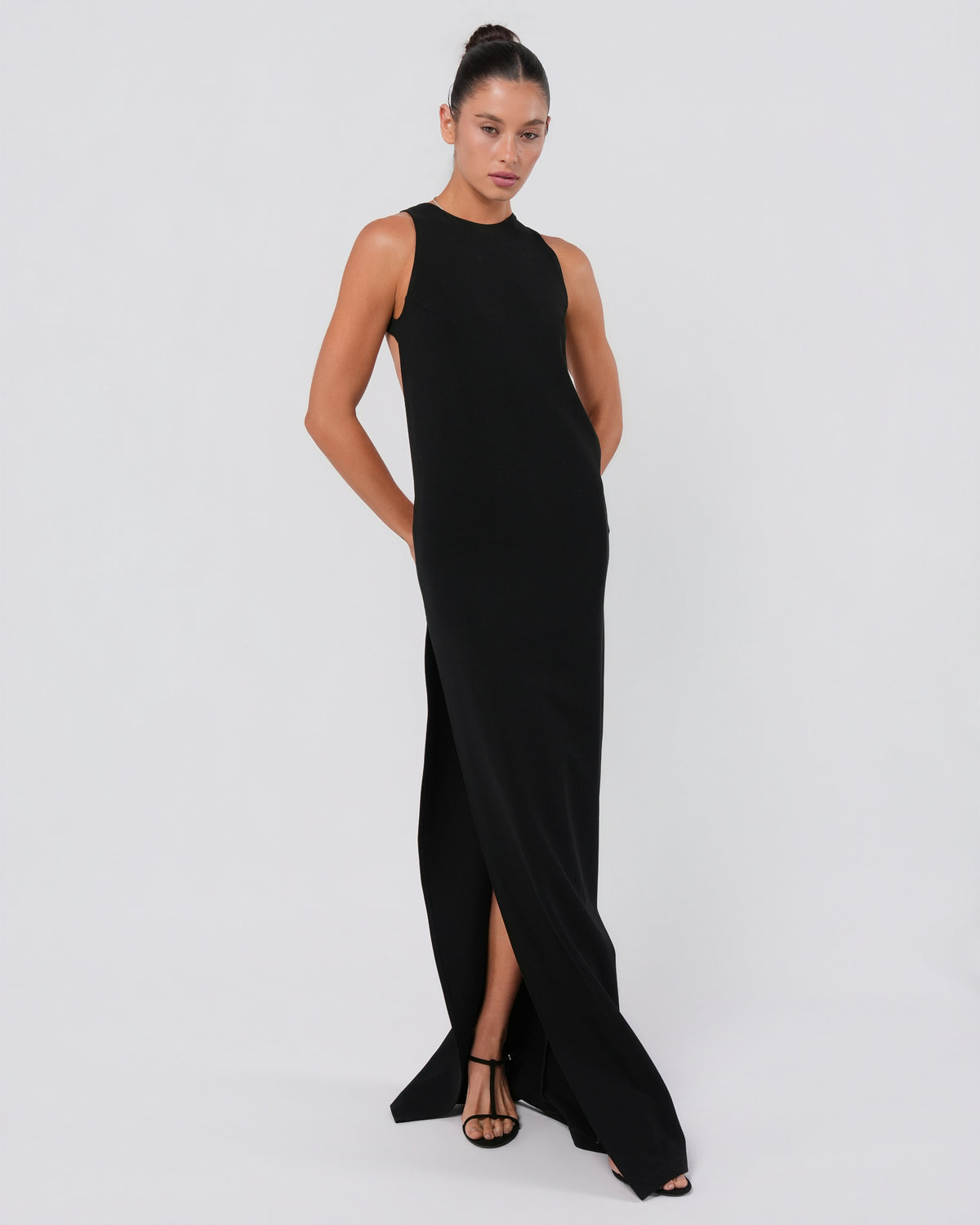 SS 2016 Open Back Dress With Lion Detail