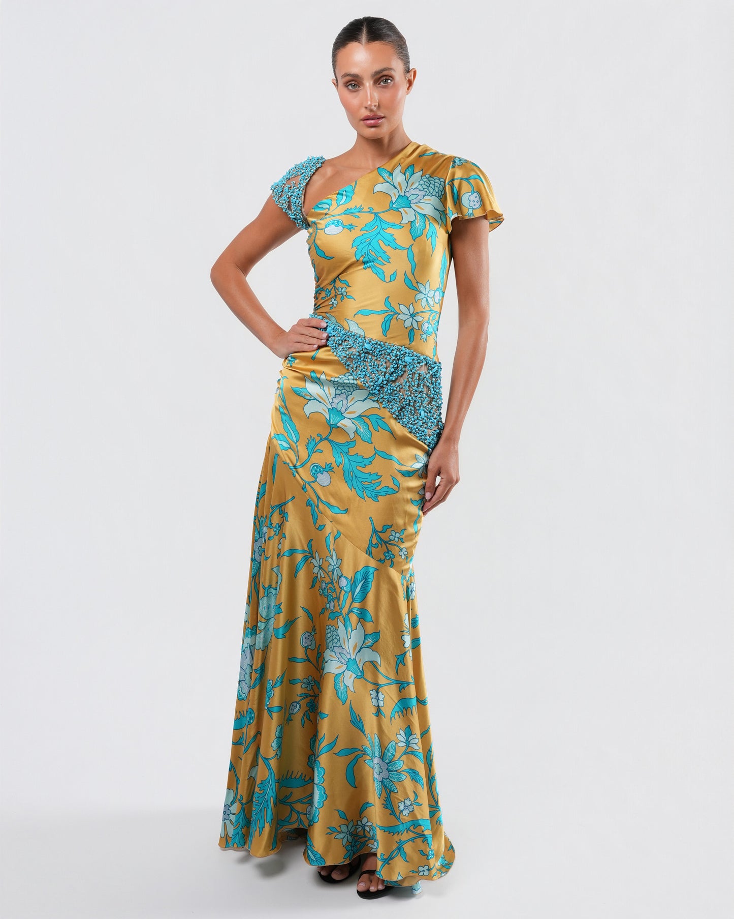 SS 2006 Embellished Silk Gown