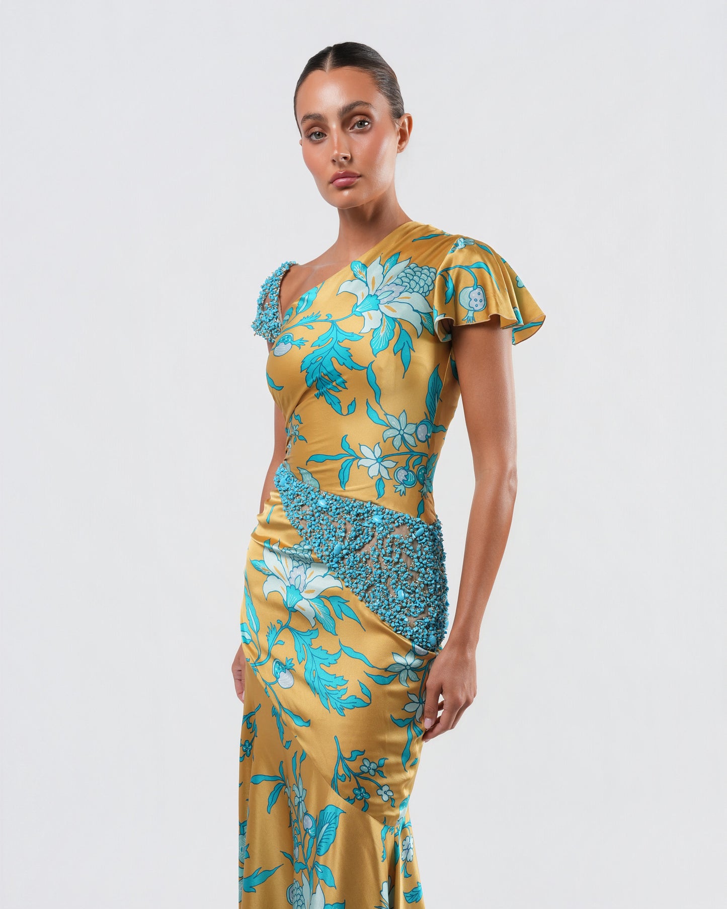 SS 2006 Embellished Silk Gown