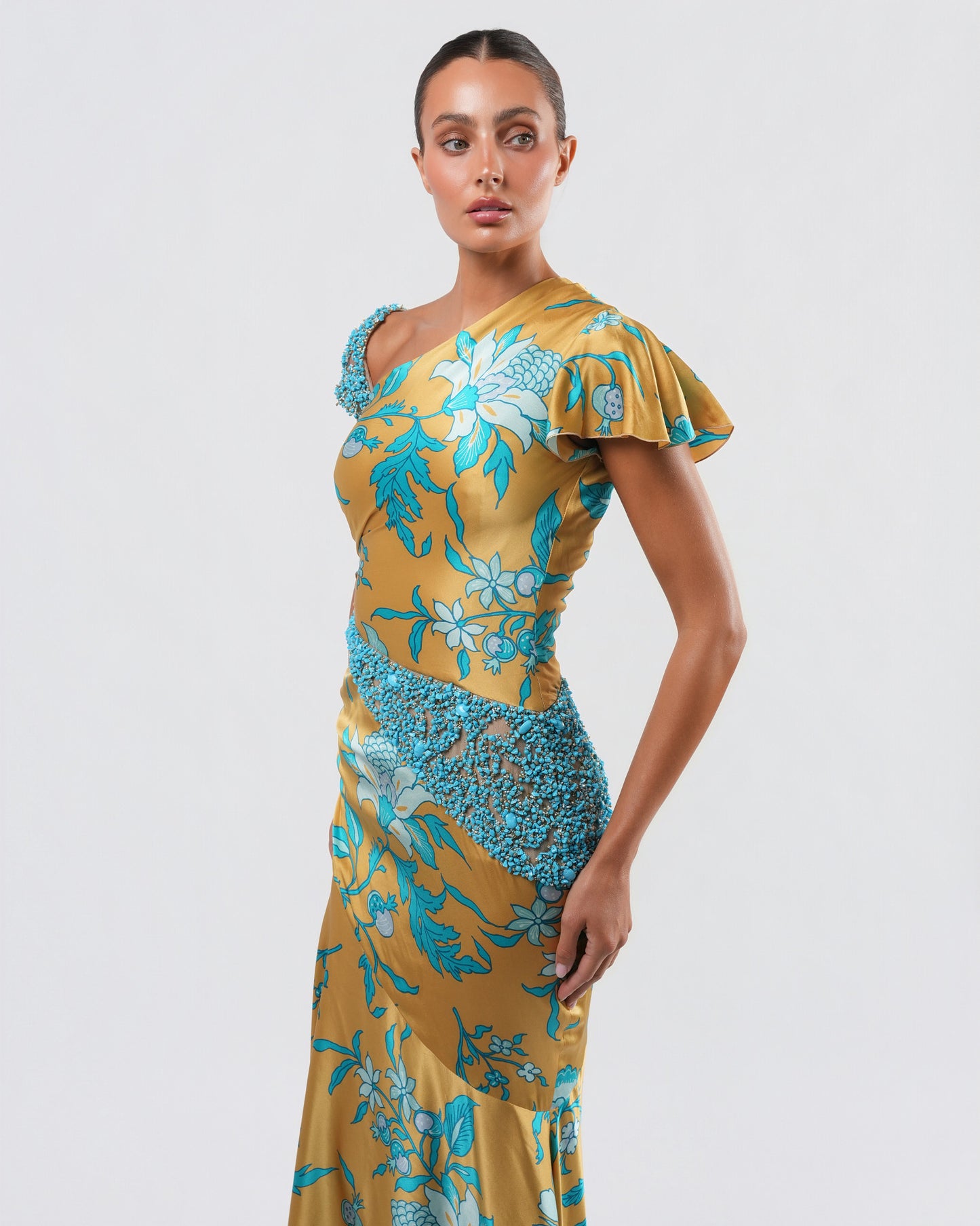 SS 2006 Embellished Silk Gown