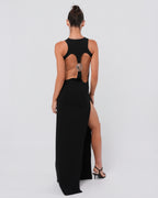 SS 2016 Open Back Dress With Lion Detail