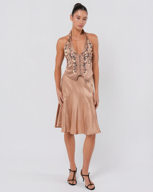 Embellished Silk Set