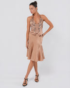 Embellished Silk Set