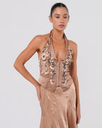 Embellished Silk Set