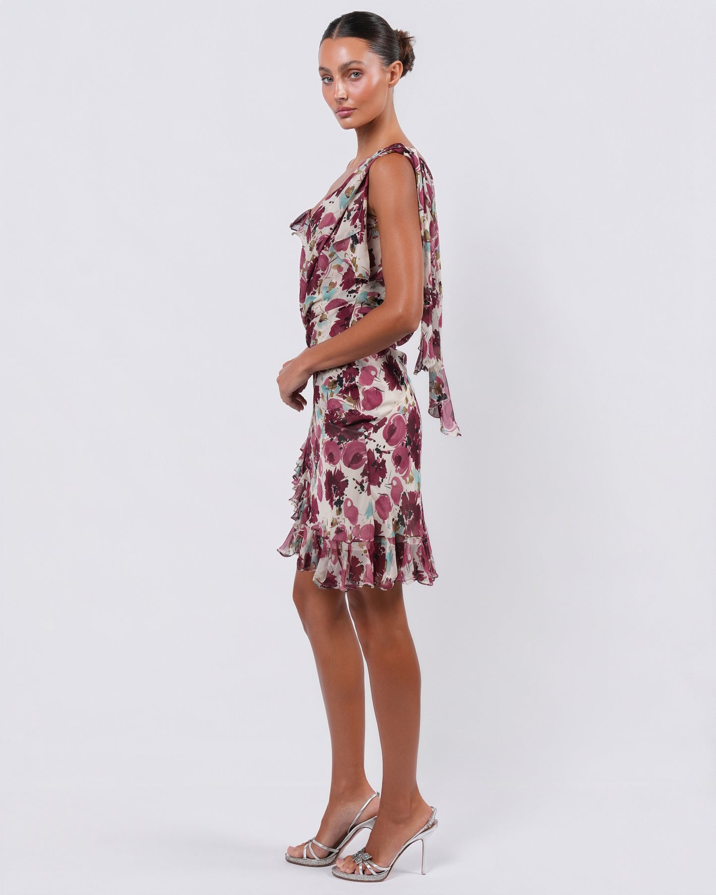 FW 2003 Floral Silk Dress