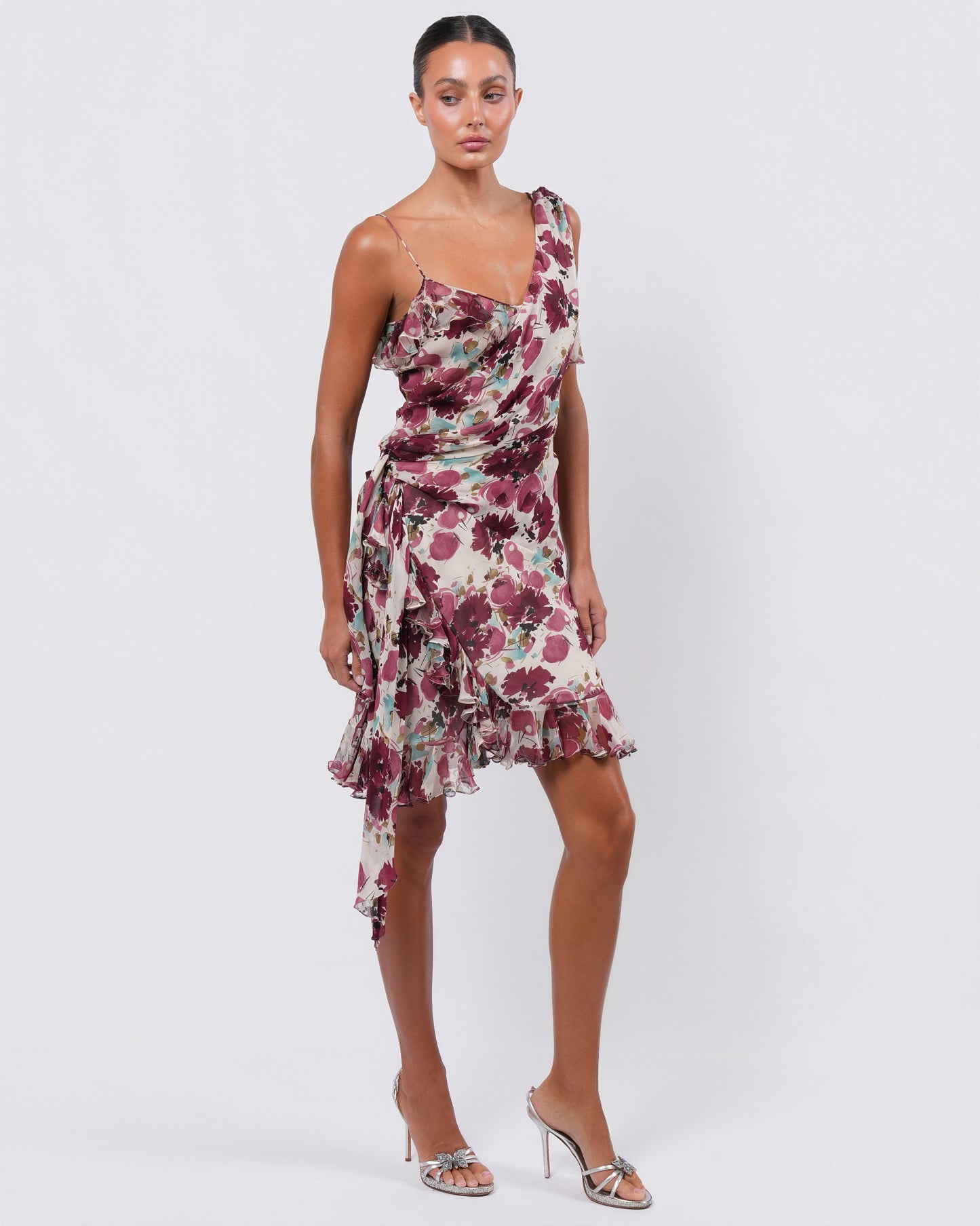 FW 2003 Floral Silk Dress