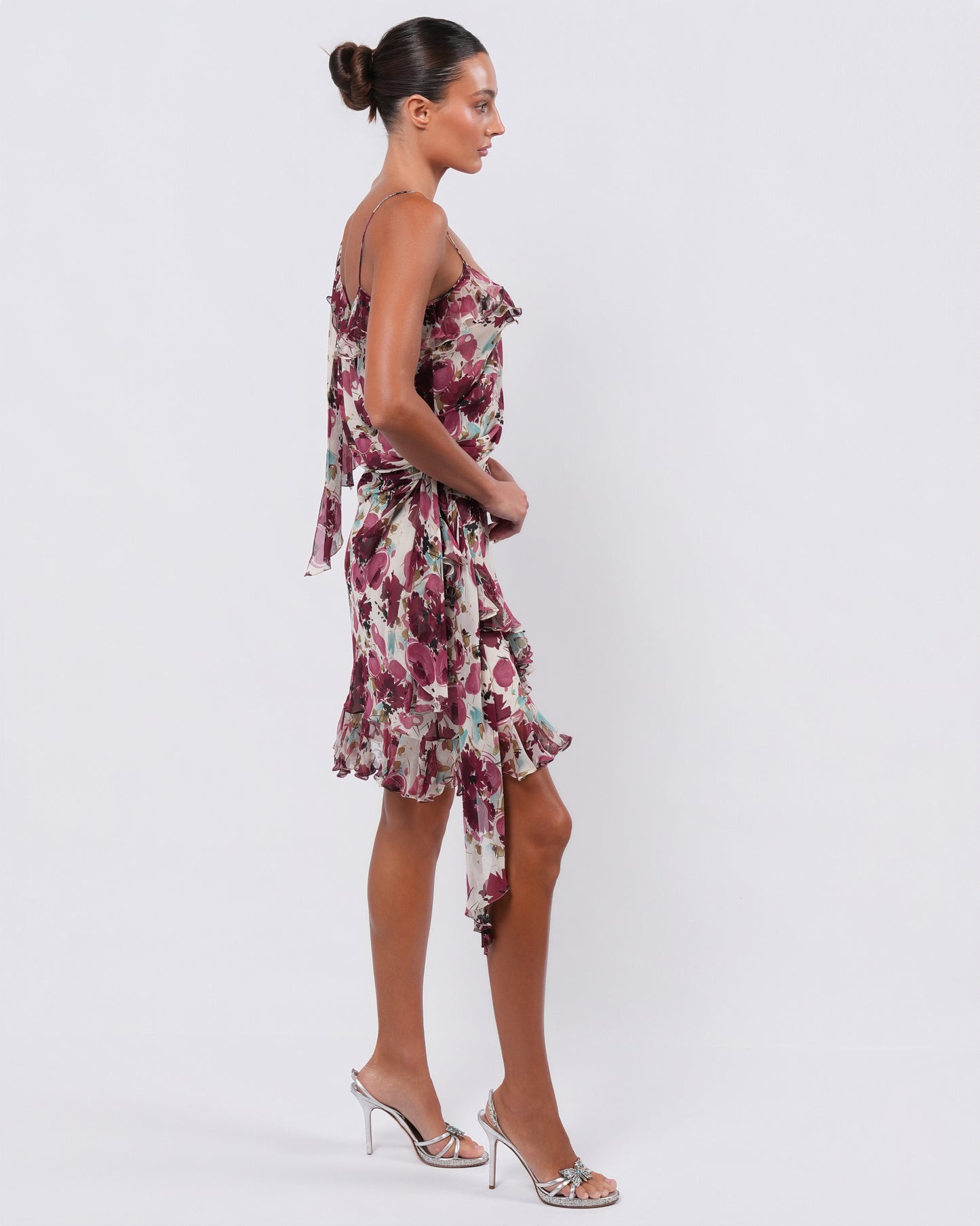 FW 2003 Floral Silk Dress
